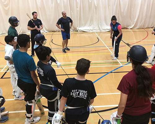 Julian coaching indoors